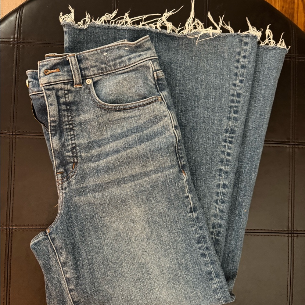 Madewell flared wide leg jeans